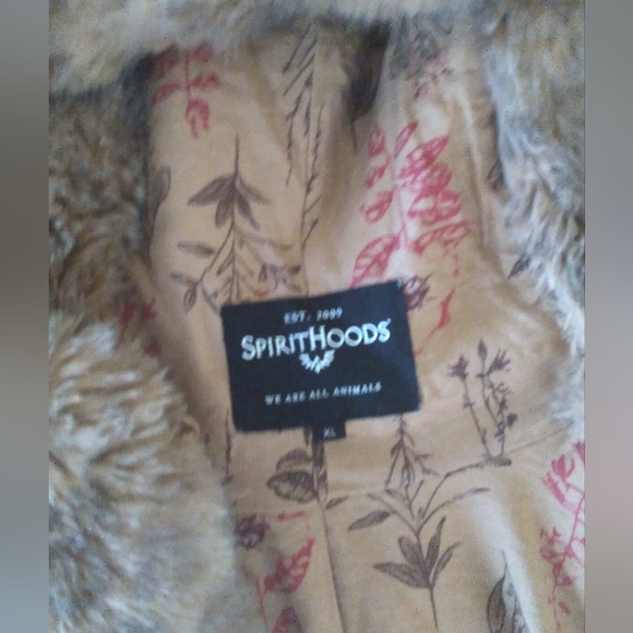 African Golden Cat Luxe Classic Faux Fur Coat / Womens Size XL by Spirithoods - Picture 4 of 4